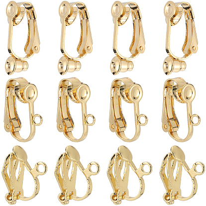 30 шт. 3 стили 304 нержавеющая сталь клипсы конвертеры фурнитура, для не проколотых ушей