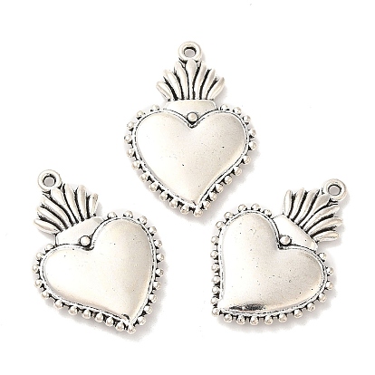 Tibetan Style Alloy Pendants, Heart