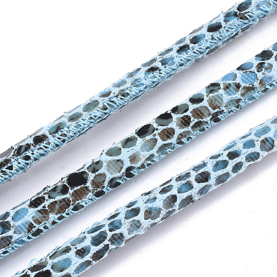 PU Leather Cords, Imitation Snakeskin
