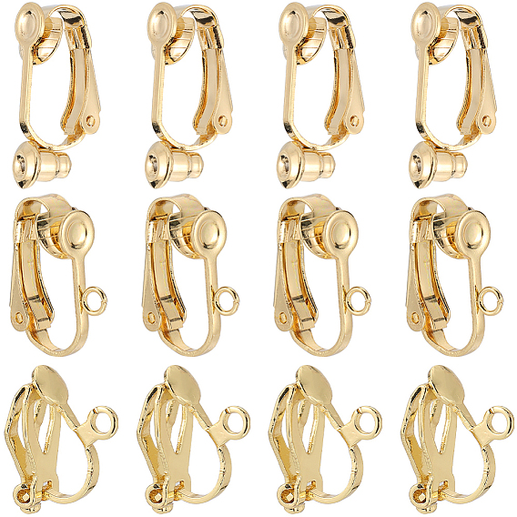 30 шт. 3 стили 304 нержавеющая сталь клипсы конвертеры фурнитура, для не проколотых ушей