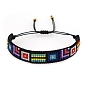 Miyuki Seed Braided Bead Bracelet, Geometric Pattern Friendship Bracelet for Women