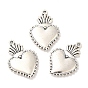 Tibetan Style Alloy Pendants, Heart