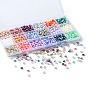 1350Pcs 18 Style Rainbow ABS Plastic & Acrylic Imitated Pearl Beads, Round