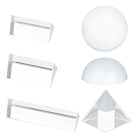 6шт 6 стили стеклянная тройная призма, лабораторные принадлежности, разнообразные