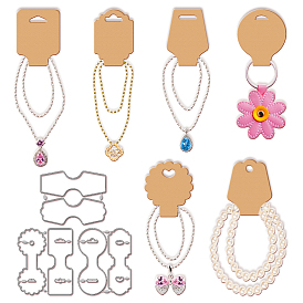 Ожерелье дисплей карточка углеродистая сталь штампы трафареты, для diy scrapbooking, Фотоальбом, декоративная бумага для тиснения