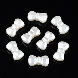 Perles de nacre en plastique ABS, bowknot