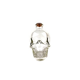 3D Skull Wine Glass Bottles, Wine Liquor Decanter, with Wooden Plug