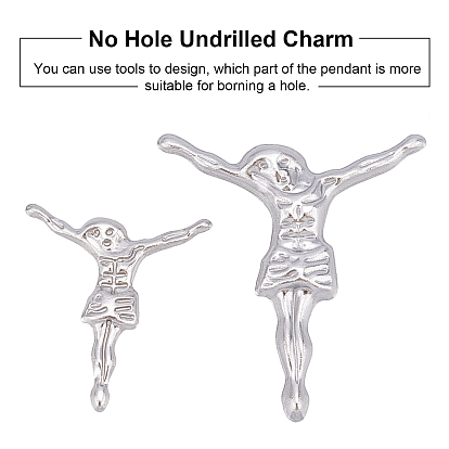 Unicraftale 304 Stainless Steel Cabochons, Jesus, for Easter