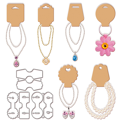 Ожерелье дисплей карточка углеродистая сталь штампы трафареты, для diy scrapbooking, Фотоальбом, декоративная бумага для тиснения