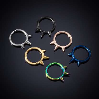 316l хирургическая нержавеющая сталь 3 серьги-шипы для хрящей, конусные кольца для носа