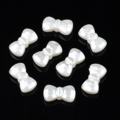 Perles de nacre en plastique ABS, bowknot
