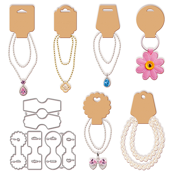 Ожерелье дисплей карточка углеродистая сталь штампы трафареты, для diy scrapbooking, Фотоальбом, декоративная бумага для тиснения