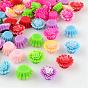 Resin Beads, Flower, 14x14x7mm, Hole: 1mm