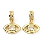 Brass Cubic Zirconia Pendants, Eye