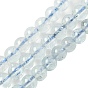 Природные Аквамарин бисер нитей, круглые