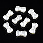 ABS Plastic Imitation Pearl Beads, Bowknot