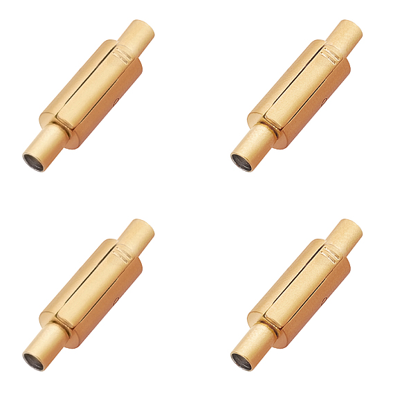 Matte PVD Vacuum Plating 304 Stainless Steel Bayonet Clasps, Column