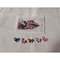 30Pcs Printed Alloy Connector Charms, with Enamel, Platinum, Unicorn