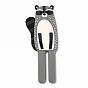 Cute Multifunction Acrylic Magnetic Refrigerator Sticker Fridge Magnets Hanging Hook, Raccoon