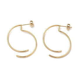 304 Stainless Steel Dangle Stud Earrings for Women