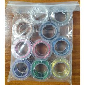 10 rollos 10 colores alambre de cobre para manualidades, para la fabricación de la joyería, larga duración plateado