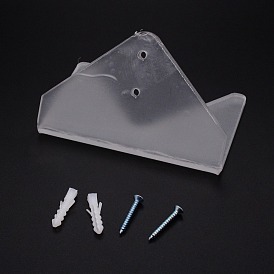 Acrylic Skateboarding Display Stands Set, with Iron Screws & Plastic Plugs, Wall-mounted
