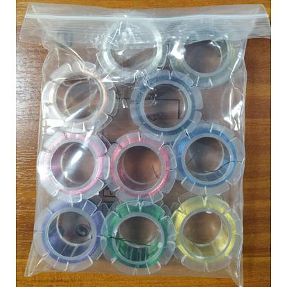 10 rollos 10 colores alambre de cobre para manualidades, para la fabricación de la joyería, larga duración plateado
