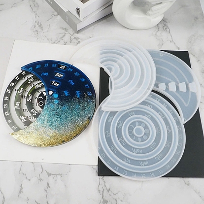 Moules en silicone de qualité alimentaire, moules de dessous de verre en résine, pour la résine UV, fabrication artisanale de résine époxy