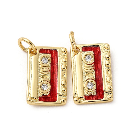 Латунь с фианитами и эмалевыми подвесками, регистратор, стойки покрытие, без свинца и без кадмия, долговечный, с целью перехода в кольце