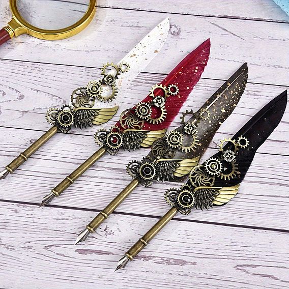 Перо с ручками из сплава