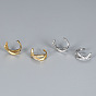 Stunning S925 Silver Cross Diamond Clip Earrings for Women - Chic European Style Ear Cuffs