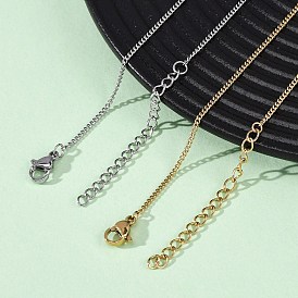 1.5мм 304 ожерелья из нержавеющей стали с панцирной цепью