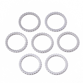 201 Stainless Steel Linking Rings, Laser Cut, Ring