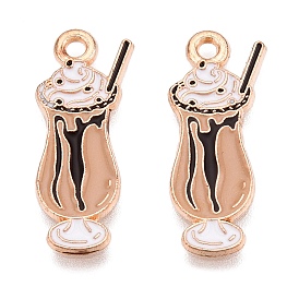 Подвески из эмали и сплава, золотой свет, без свинца и без кадмия, очарование мороженого