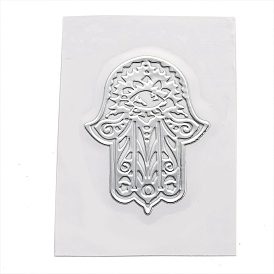 Самоклеющиеся латунные наклейки, наклейки для скрапбукинга, для поделок из эпоксидной смолы, hamsa рука / рука fatima / рука miriam