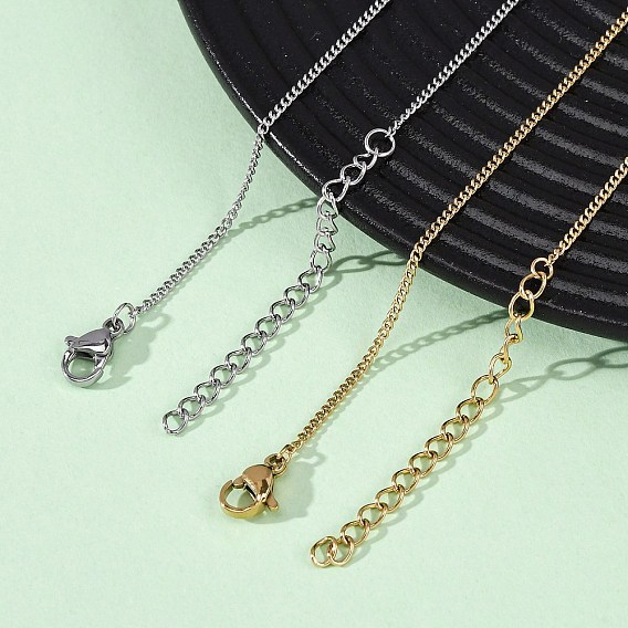 1.5мм 304 ожерелья из нержавеющей стали с панцирной цепью