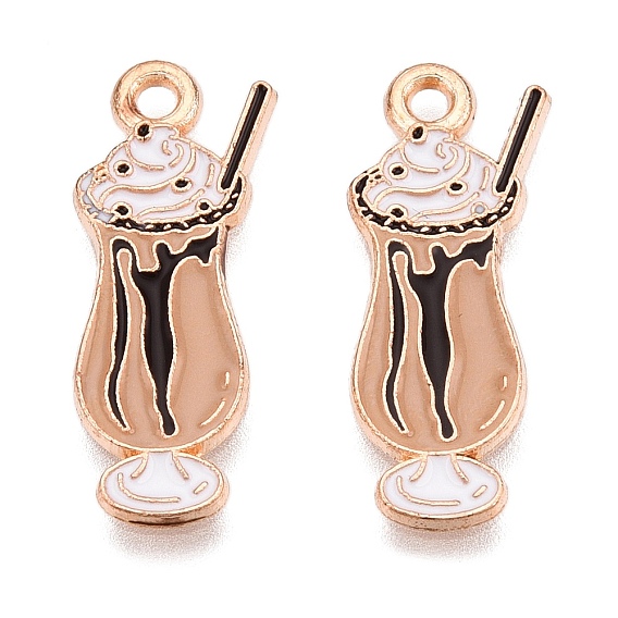Подвески из эмали и сплава, золотой свет, без свинца и без кадмия, очарование мороженого