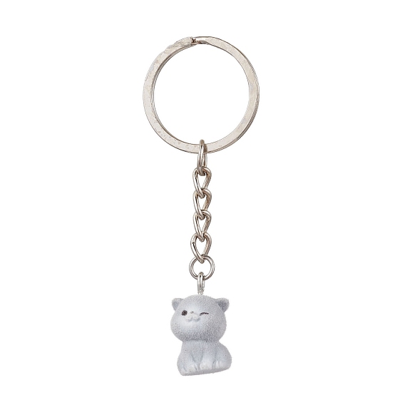 Железный акриловый брелок собака