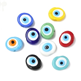 Ручной зло бусины глаз, овальные