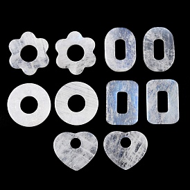 Природных драгоценных камней подвески, геометрические прелести, кольцо прямоугольник сердце овал цветок