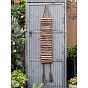Wood Ladder Hanging Ornament, with Hemp Rope, for Garden Wall, Door Decorations