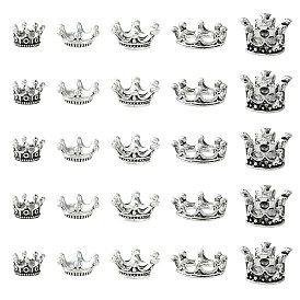 50 шт 5 стиль бусины-распорки сплава тибетского стиля, корона