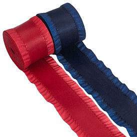 10 ярдов 2 цветов полиэстеровая гофрированная лента, для производства одежды