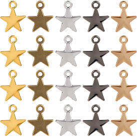 150 шт 5 цвета подвески из сплава в тибетском стиле, звезды прелести