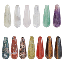 13 шт. 13 стили, наборы бусин из натуральных смешанных драгоценных камней, слеза