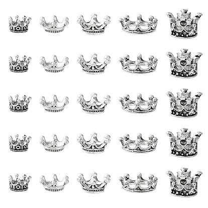 50 шт 5 стиль бусины-распорки сплава тибетского стиля, корона