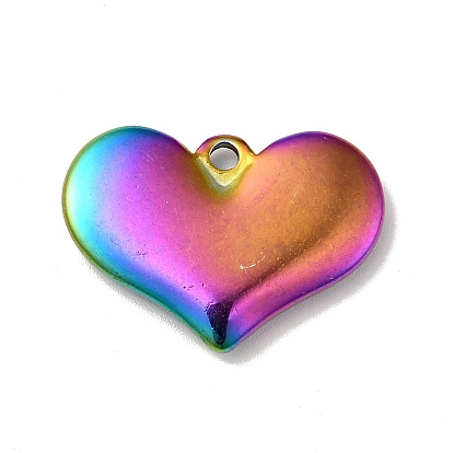 304 Stainless Steel Stamping Blank Tag Pendants, Heart