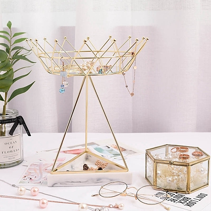 Resin Triangle Jewelry Display Stands, Flower