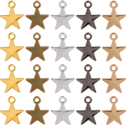 150 шт 5 цвета подвески из сплава в тибетском стиле, звезды прелести