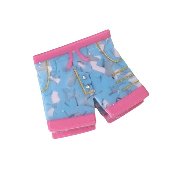 Заколки-клочья из ацетата целлюлозы для женщин и девочек, одежда